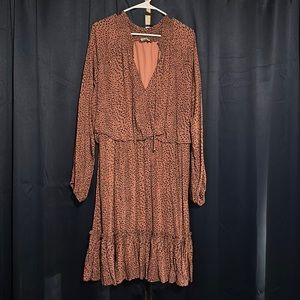 Boutique Dee Elly Pink Animal Print Dress XXL
